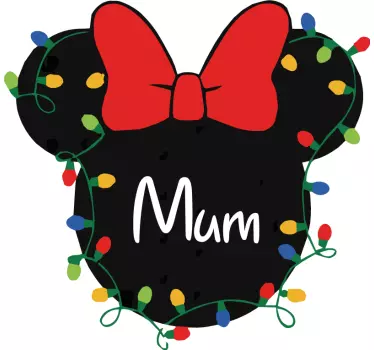Minnie und Mickie mit Namen Weihnachts T Shirt - TenStickers