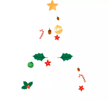 Weihnachtsbaum mit Text Weihnachts T Shirt - TenStickers