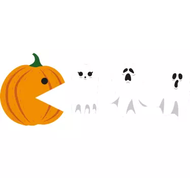 Tshirt Halloween Pac man halloween - TenStickers