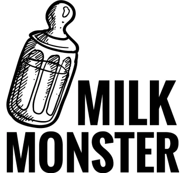 Papa Sohn T Shirt Bier und milchmonster - TenStickers