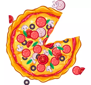 Papa Sohn T Shirt Pizza stück - TenStickers
