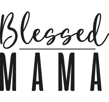 Mutter und tochter t shirt gesegnete familienbindung - TenStickers