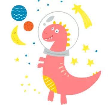 T-shirt baby weltraum dino abenteuer - TenStickers