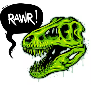 Mutter und tochter t shirt grüner dinosaurier ausdruck - TenStickers