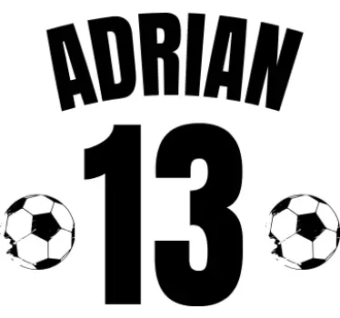 Kinder T Shirt Fußball personalisiert - TenStickers