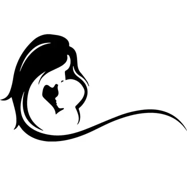 Mutter und tochter t shirt mutter und kind umarmung - TenStickers