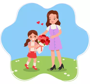 Mutter und tochter t shirt liebe zwischen mutter und tochter - TenStickers