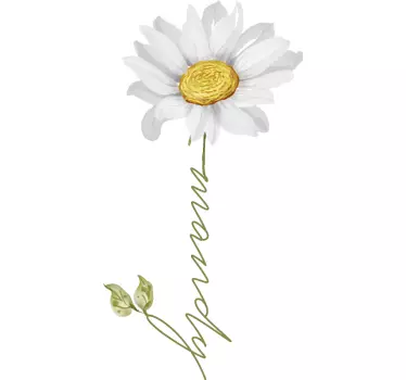 Mutter und tochter t shirt mit mandy blumenmotiv - TenStickers
