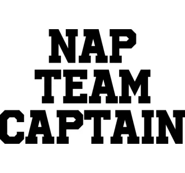 Original t shirt schlafteam kapitän - TenStickers