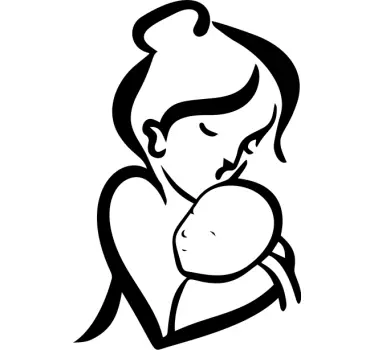 Mutter und tochter t shirt liebevolle umarmung - TenStickers