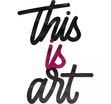 Original t shirt das ist kunst - TenStickers