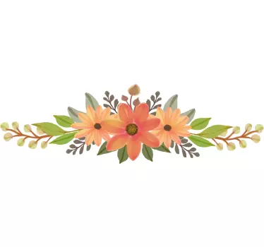 Original t shirt florale freude umarmung - TenStickers