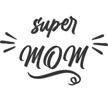 Mutter und tochter t shirt mit superhelden-mama einstellung - TenStickers