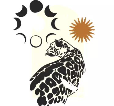 Original t shirt mit leoparden-himmelsmuster - TenStickers