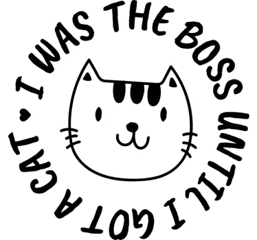Original t shirt mit süßem katzenhumor - TenStickers