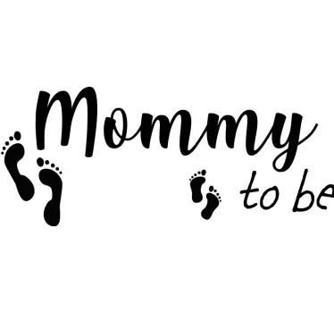Mutter und tochter t shirt babyfüße mama papa - TenStickers