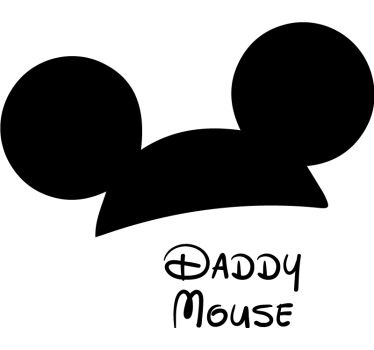 Vater und sohn t shirt papa und kleine maus - TenStickers