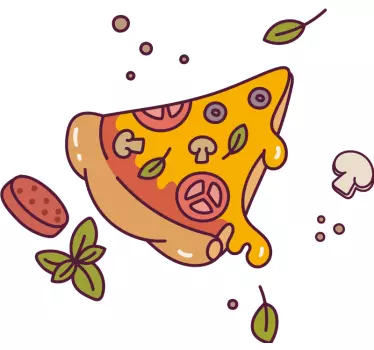 Papa Sohn T Shirt Pizza y pedazo und cartoon - TenStickers