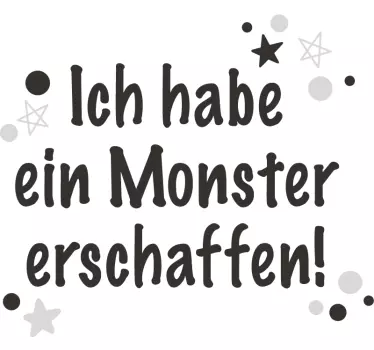 Papa Sohn T Shirt Er creado un monstruo - TenStickers