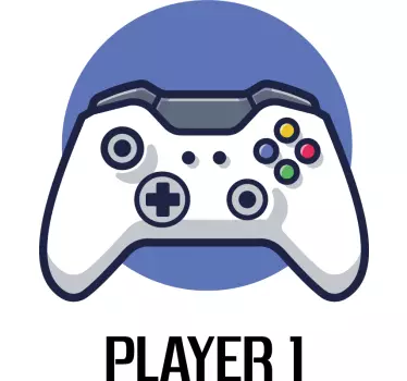 Papa Sohn T Shirt Joystick con control und jugador - TenStickers