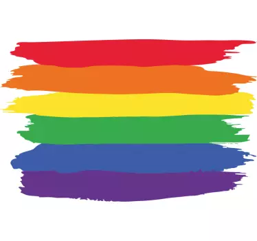 T-Shirt mit aquarell-stolz-tagesflagge - TenStickers
