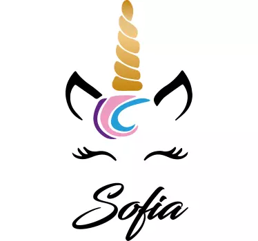 T-shirt baby mit süßem personalisiertem einhorn - TenStickers