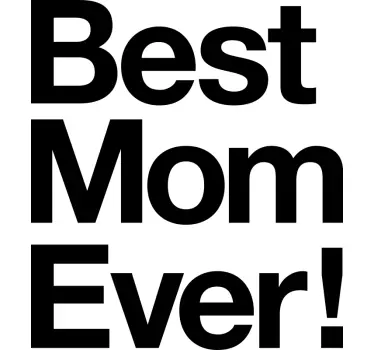 T Shirt Muttertag Camiseta la mejor madre del mundo - TenStickers