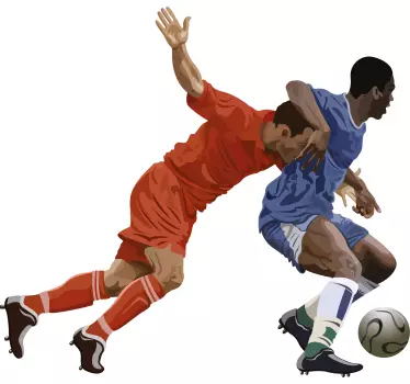 Original t shirt mit sportlicher action-illustration - TenStickers