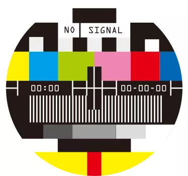 Original t shirt mit signalverlust muster - TenStickers