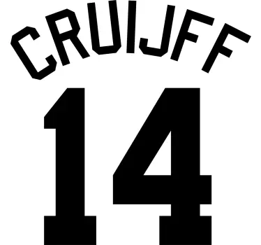 T-shirt mit namen und personalisierter sportnummer - TenStickers