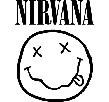 T-Shirt mit nirvana-logo - TenStickers