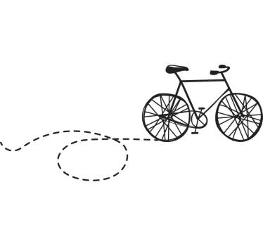 Original t shirt fahrrad umriss spaß - TenStickers
