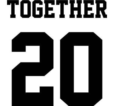 Partner T Shirts Zusammen seit.. - TenStickers