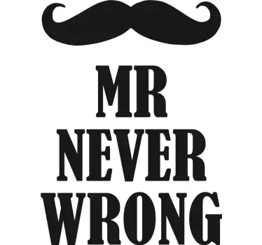 Pärchen t shirts herr nie falsch frau immer recht - TenStickers