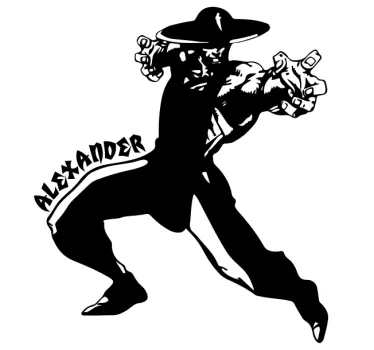 Mutter und tochter t shirt mit kraftvoller cowboyfigur - TenStickers