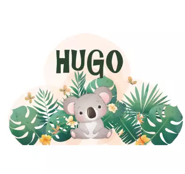 Shirt Baby Süßer koala für jungen mit Namen - TenStickers