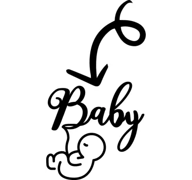 T-shirt baby süße babyankündigung - TenStickers