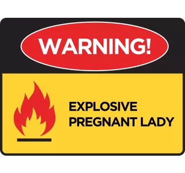 Mutter und tochter t-shirt warnung explosiv schwanger - TenStickers