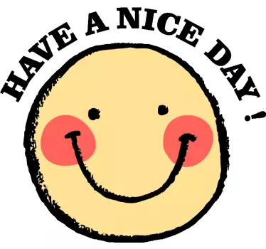 Original t shirt mit smiley-gesicht botschaft - TenStickers