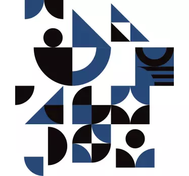 Original t shirt mit geometrischem muster - TenStickers