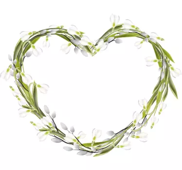 Mutter und tochter t shirt blumiges herz arrangement - TenStickers