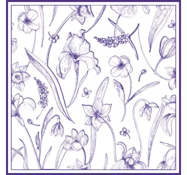 Original t shirt mit botanischem motiv arrangement - TenStickers