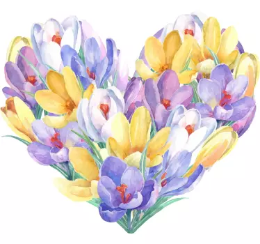 Original T Shirt tulpe blumen herz - TenStickers