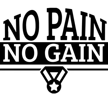 Original t shirt mit motivierender fitnessbotschaft - TenStickers
