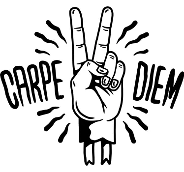 Original t shirt carpe diem geste - TenStickers