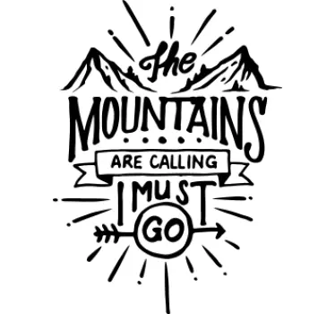 Berge rufen, ich muss T-Shirt gehen - TenStickers