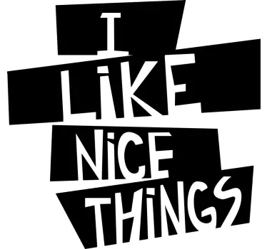 Original t shirt ich mag schöne dinge - TenStickers