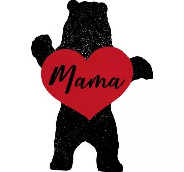Mutter und tochter t shirt mit bezaubernder bärenliebe - TenStickers