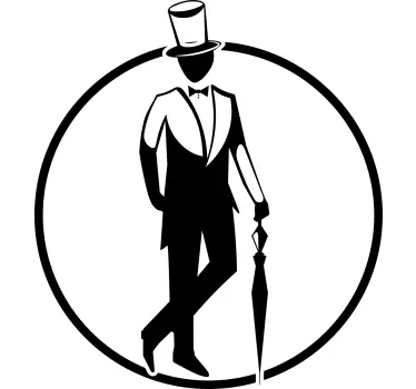 Original t shirt dapper mann silhouette - TenStickers