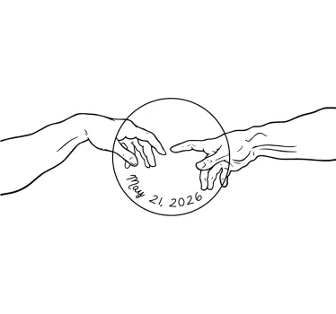 Mutter und tochter t-shirt händchen haltend - TenStickers